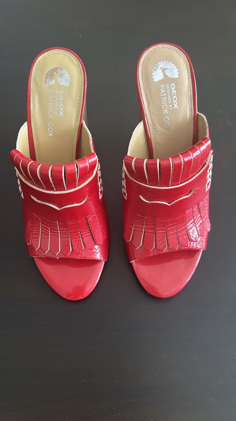 Geox Scarpe da donna: Sandales Geox Patrick Cox rouges taille 38 – Usato da Fribourg venduto da Ricardo_1.7