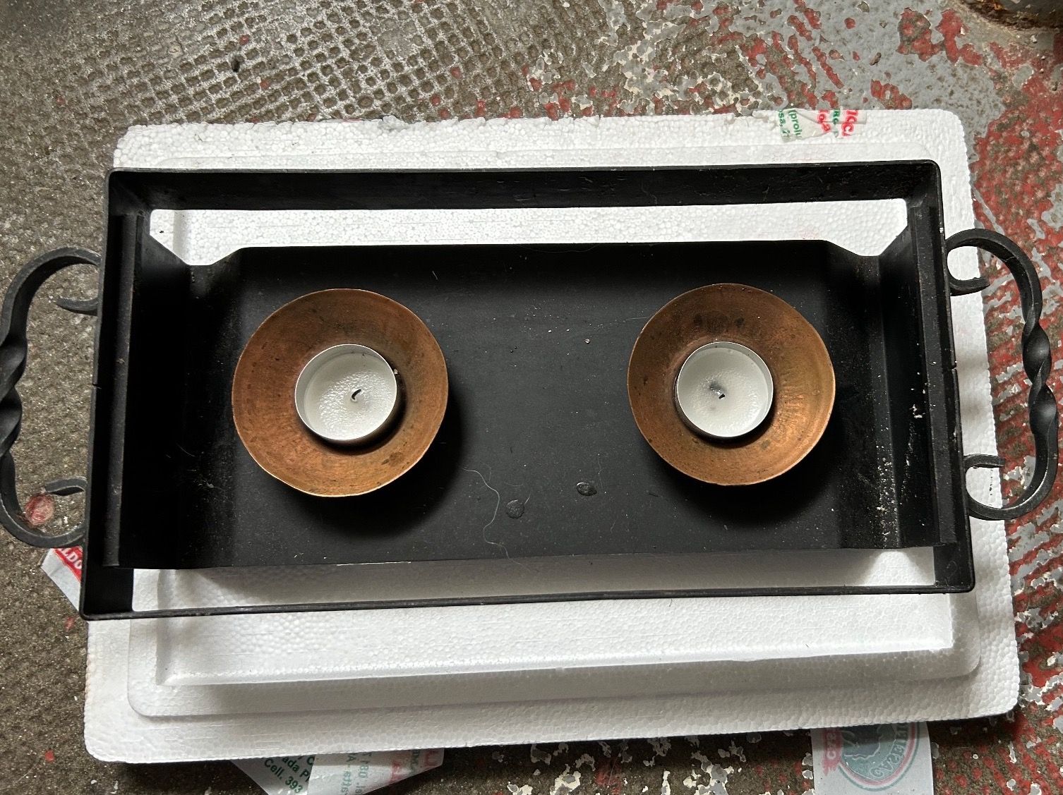 Cucine complete: Chauffe-plat à bougie – Usato da Fontaines NE venduto da Fred-Josy 1