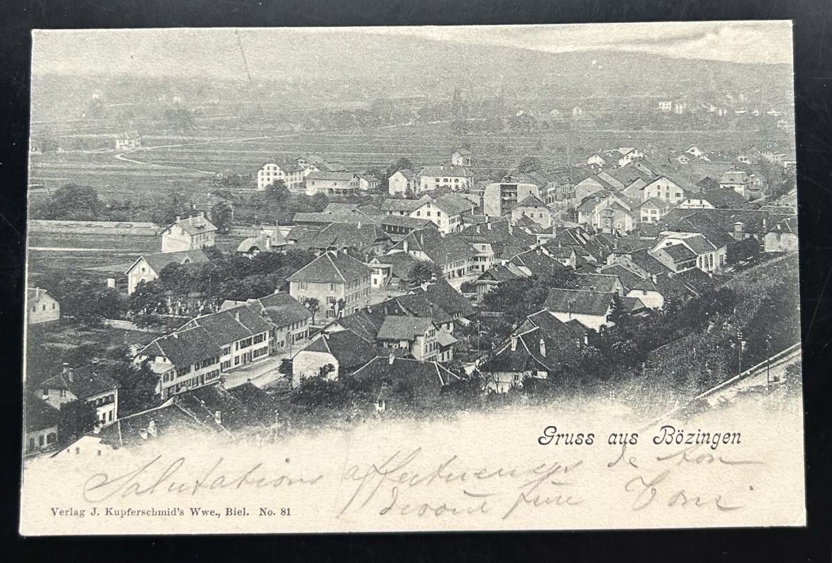 Cartoline postali: Gruss aus Bözingen  – Usato da Horw venduto da Tellbub