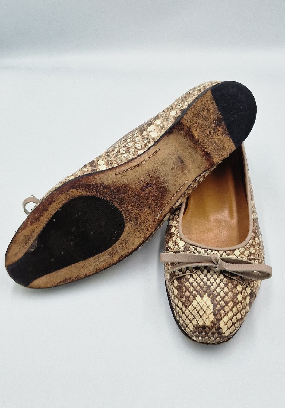 Damenschuhe: Artigiano Corlasco Ballerinas aus Pythonleder Gr. 37 Italy – Gebraucht aus Affeltrangen von Szafaoli 7