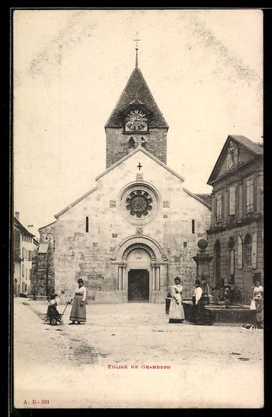 Cartoline postali: AK Grandson, L'Eglise – Usato da Berlin venduto da bartko-reher