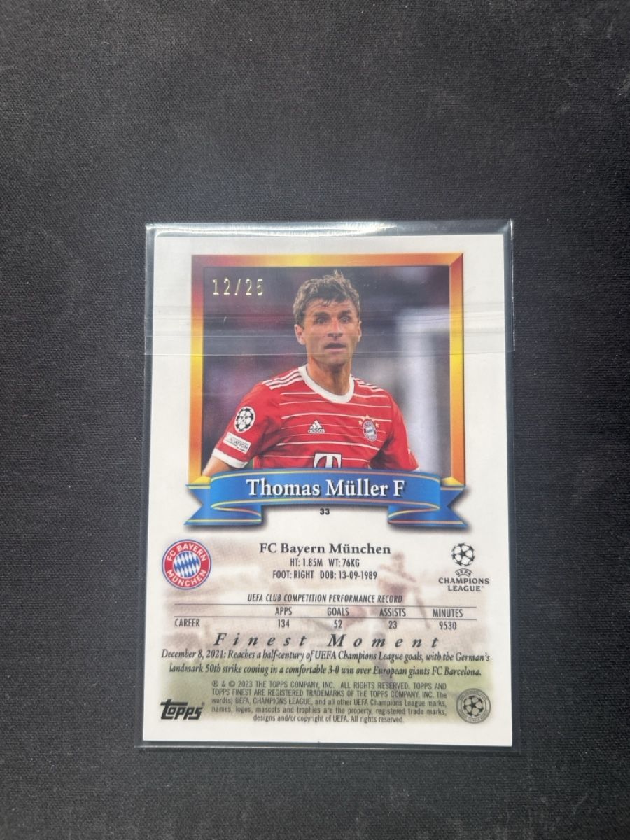 Topps Carte collezionabili: Topps finest moments Thomas Müller /25 – Usato da Greppen venduto da hcv_cc2r 1