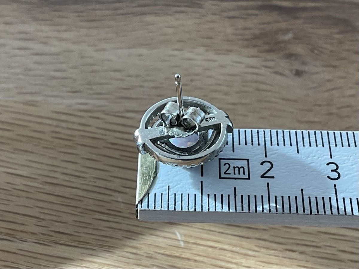 Orecchini pendenti & Orecchini a lobo: Opal Ohrstecker 925 Silber - Neuwertig! – Nuovo (secondo la descrizione) da Buchs ZH venduto da Automatic007 6