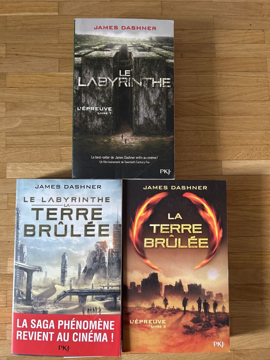 Libri: Trilogie livre Le Labyrinthe - J. Dashner – Nuovo (secondo la descrizione) da Genève venduto da gas_lcg7