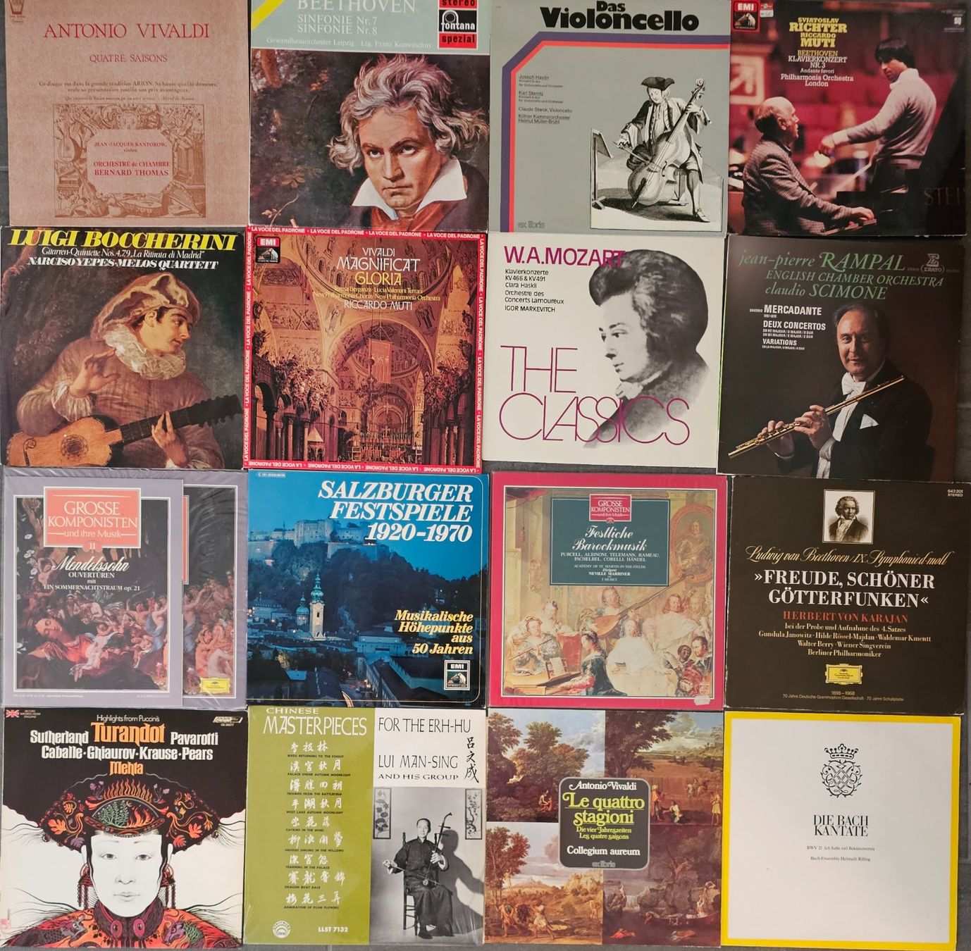 Schallplatten: Set mit 81 Vinyl Klassik – Gebraucht aus Wahlen b. Laufen von Cg10 2