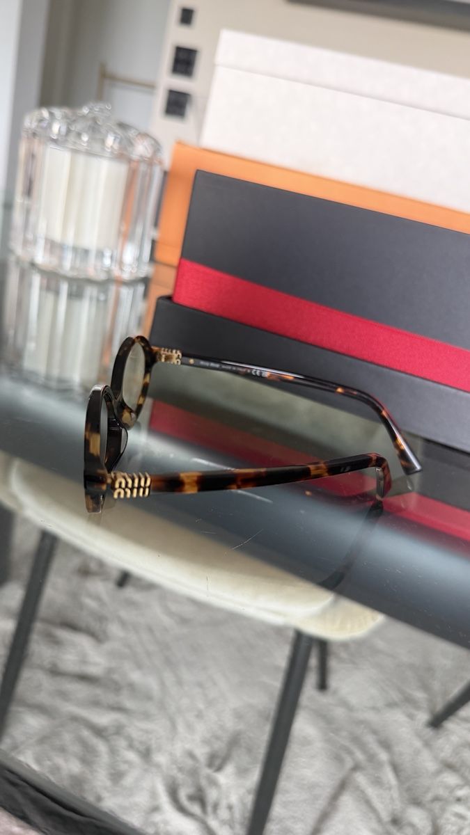 Miu Miu Brillen & Gläser: Miu Miu Brille braun leoprint mit Etui – Gebraucht aus Steinhausen von Luxuryfashion123 2