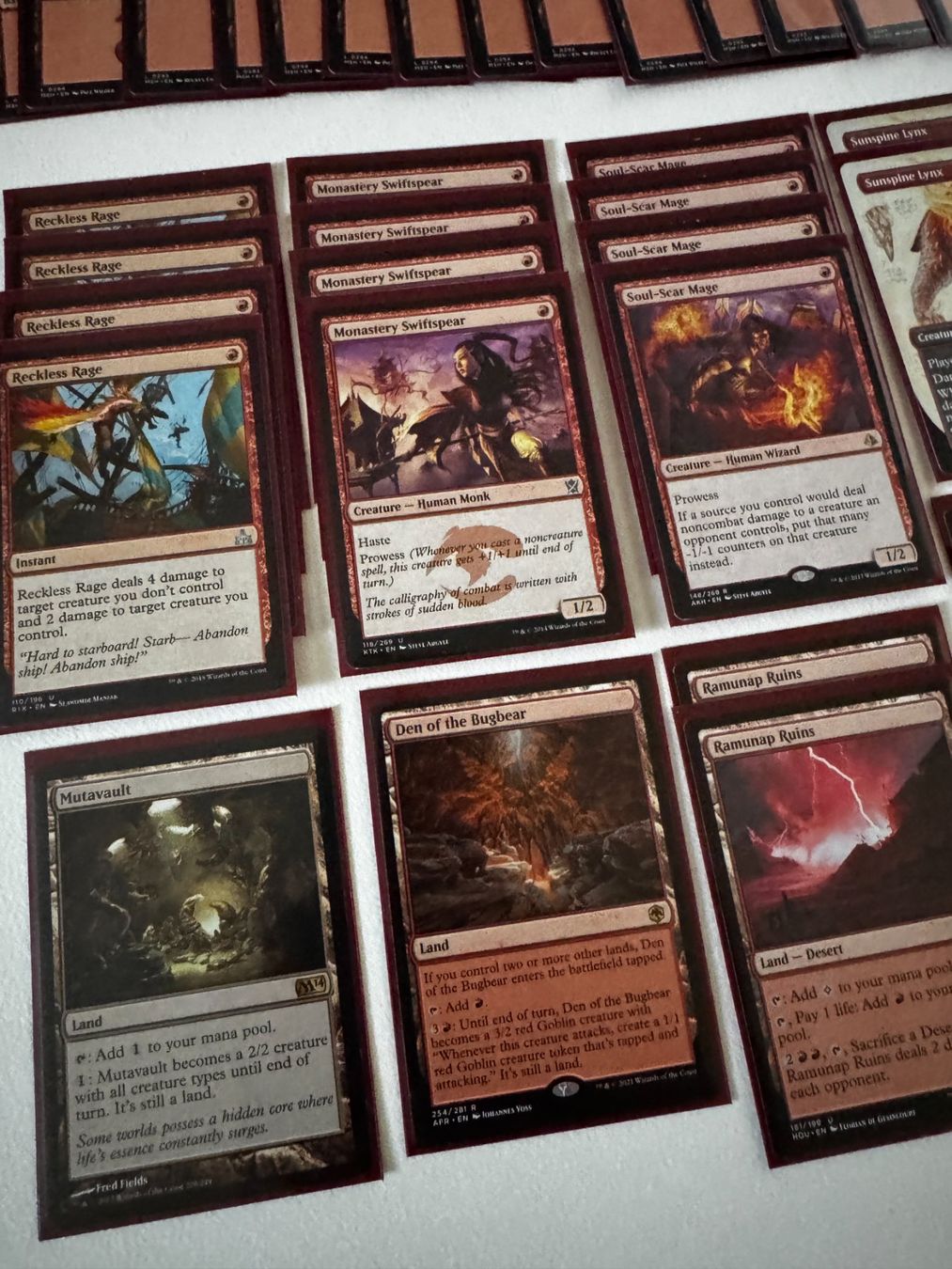 Magic The Gathering Carte collezionabili: Magic the Gathering - Mono Red Deck - 60 Cards. – Usato da Bubikon venduto da heatzh 2
