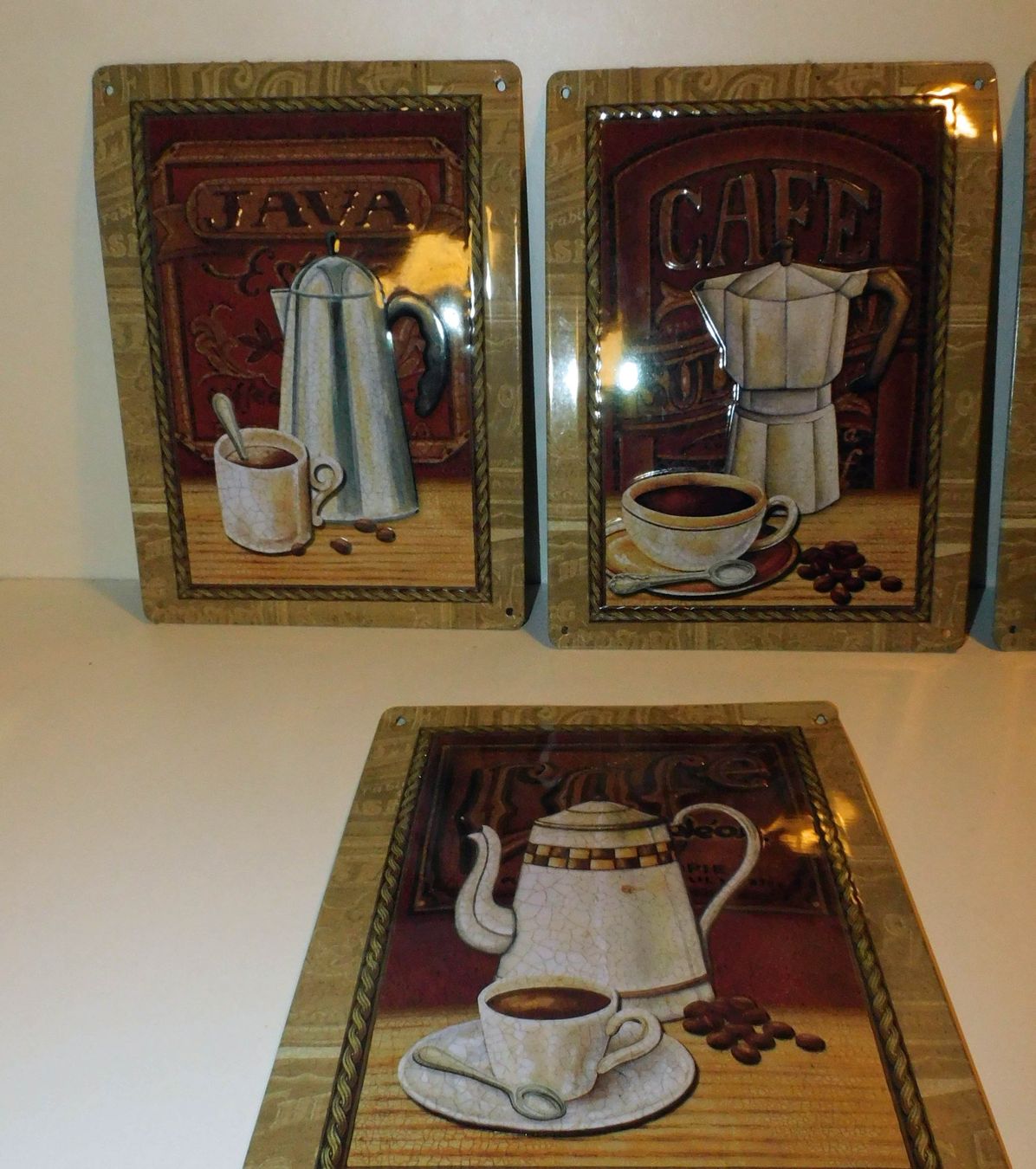 Insegne: 4  Blechschild 4 div Kaffee Wandblechschilder – Usato da Sursee venduto da 76 2
