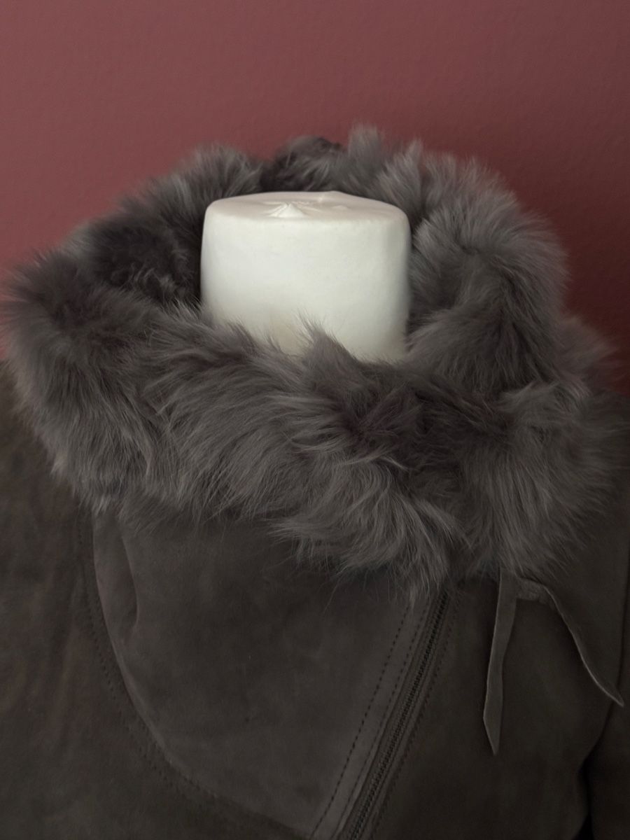 Zara Cappotti: Lammfelljacke anthrazit grau – Nuovo (secondo la descrizione) da Muttenz venduto da einfach-schoen 3