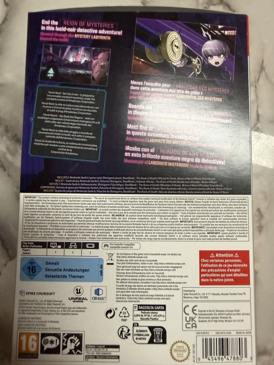 Giochi: Rain Code: Édition limité mystérieuse - Nintendo Switch Neuf – Nuovo e nell'imballaggio originale da Chavornay venduto da brunodasilva87 2