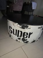 Tisch Fass Design schwarz weiss rund gebraucht