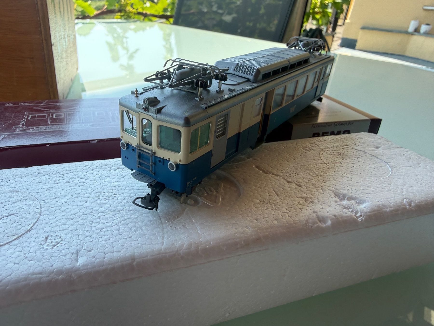 Bemo Modellini di ferrovie: MOB, BDe 4/4 3002 automotrice logo ailé – Usato da Chexbres venduto da rochecolombe 1