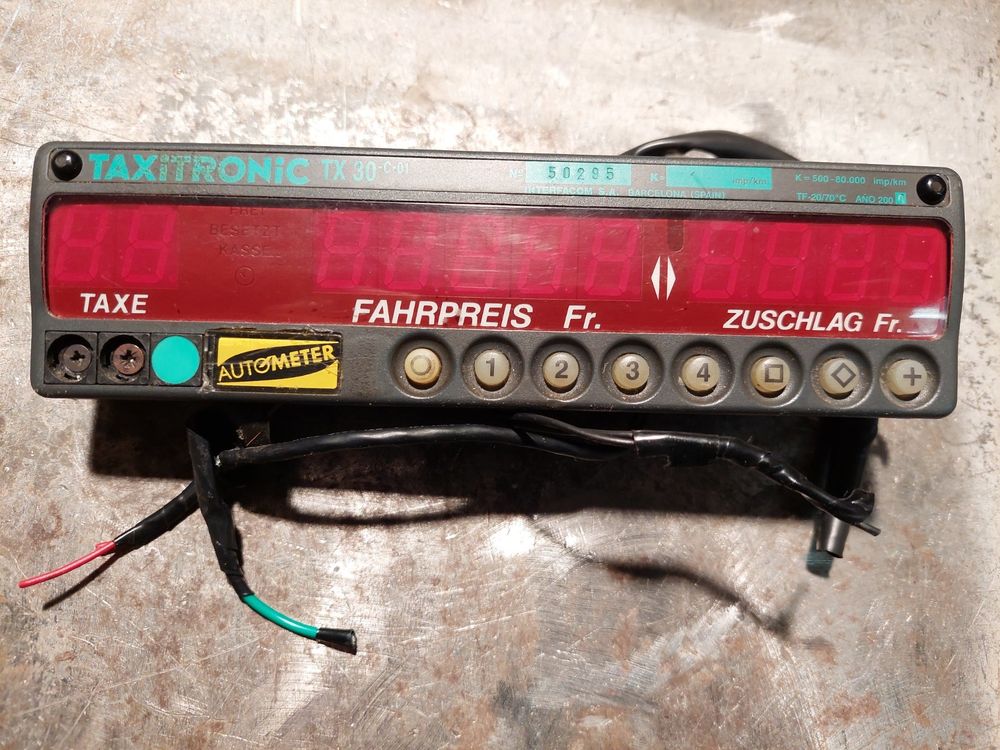 Taxameter Taxi Taxitronic TX 30 Gebraucht In D rren sch F r CHF 12