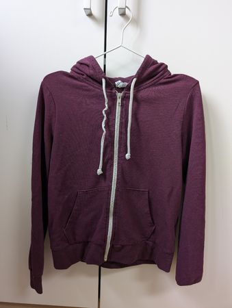 H&M Kapuzenjacke Hoodie Gr. S, weinrot 