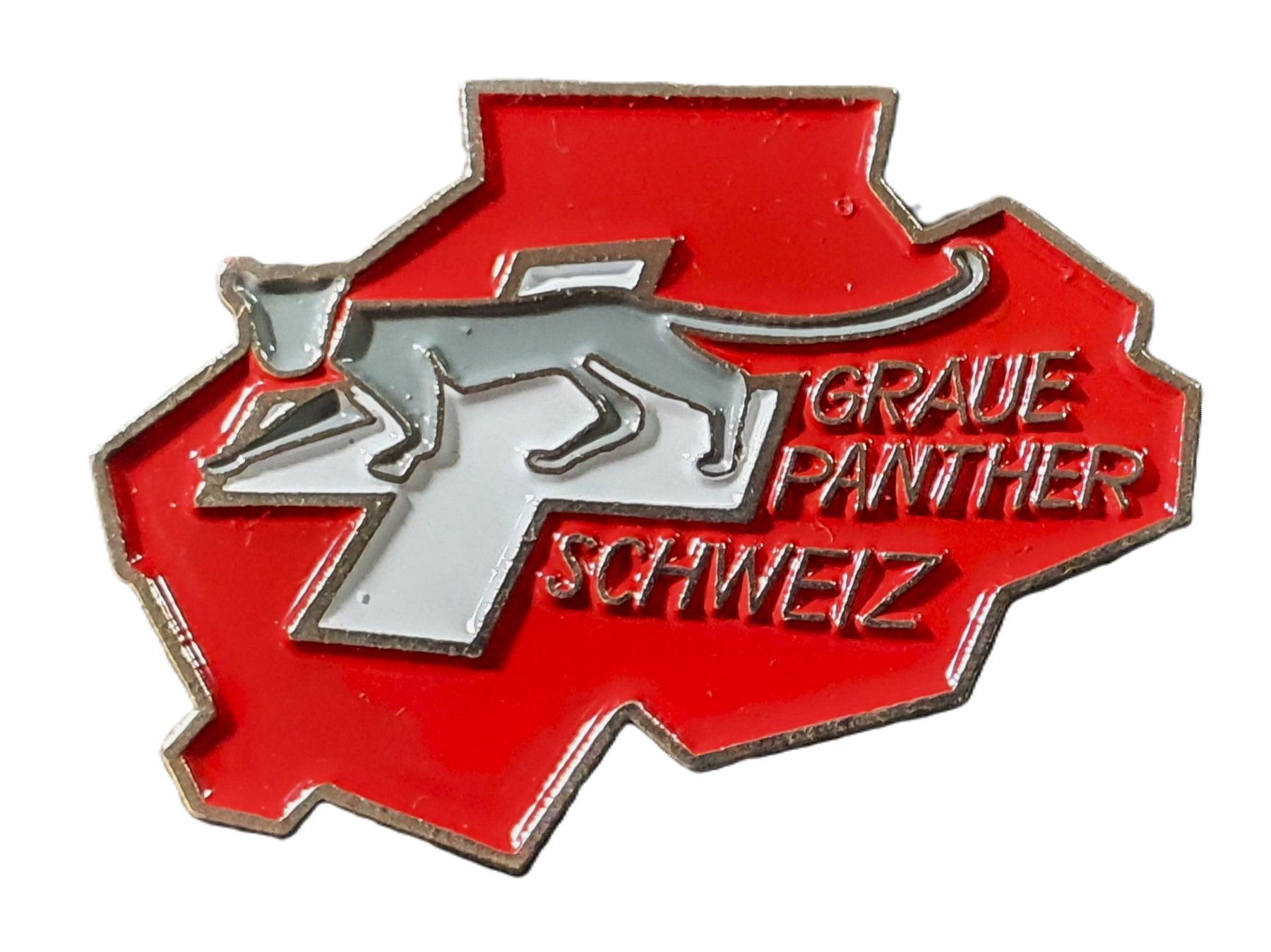 Placchette & Badge: U972 - Pin Partei Graue Panther Schweiz – Usato da Reinach BL venduto da Boston-Verkauf