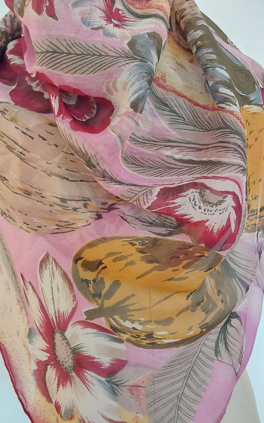 Foulard & Sciarpe: Seidenfoulard quadratisch Chiffon – Nuovo (secondo la descrizione) da Köniz venduto da scopello12 2
