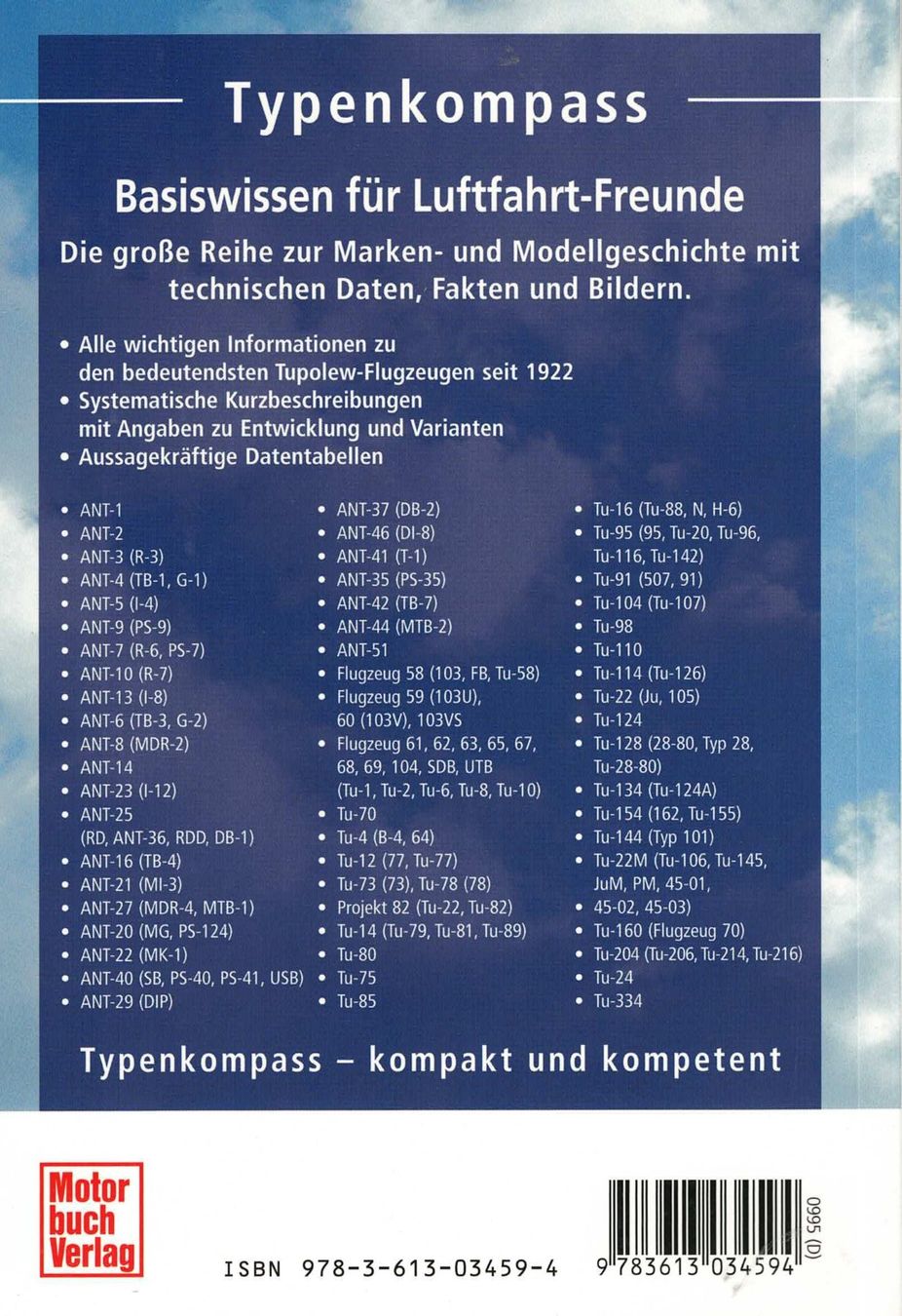 Libri: Typenkompass Tupolew seit 1922 – Usato da Basel venduto da Dogana 1