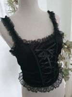 Geschnürtes Gothic Corsagentop Gr S *neu*
