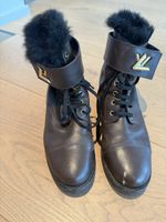 Braune Winterstiefel von Louis Vuitton Gr. 41Echtleder!