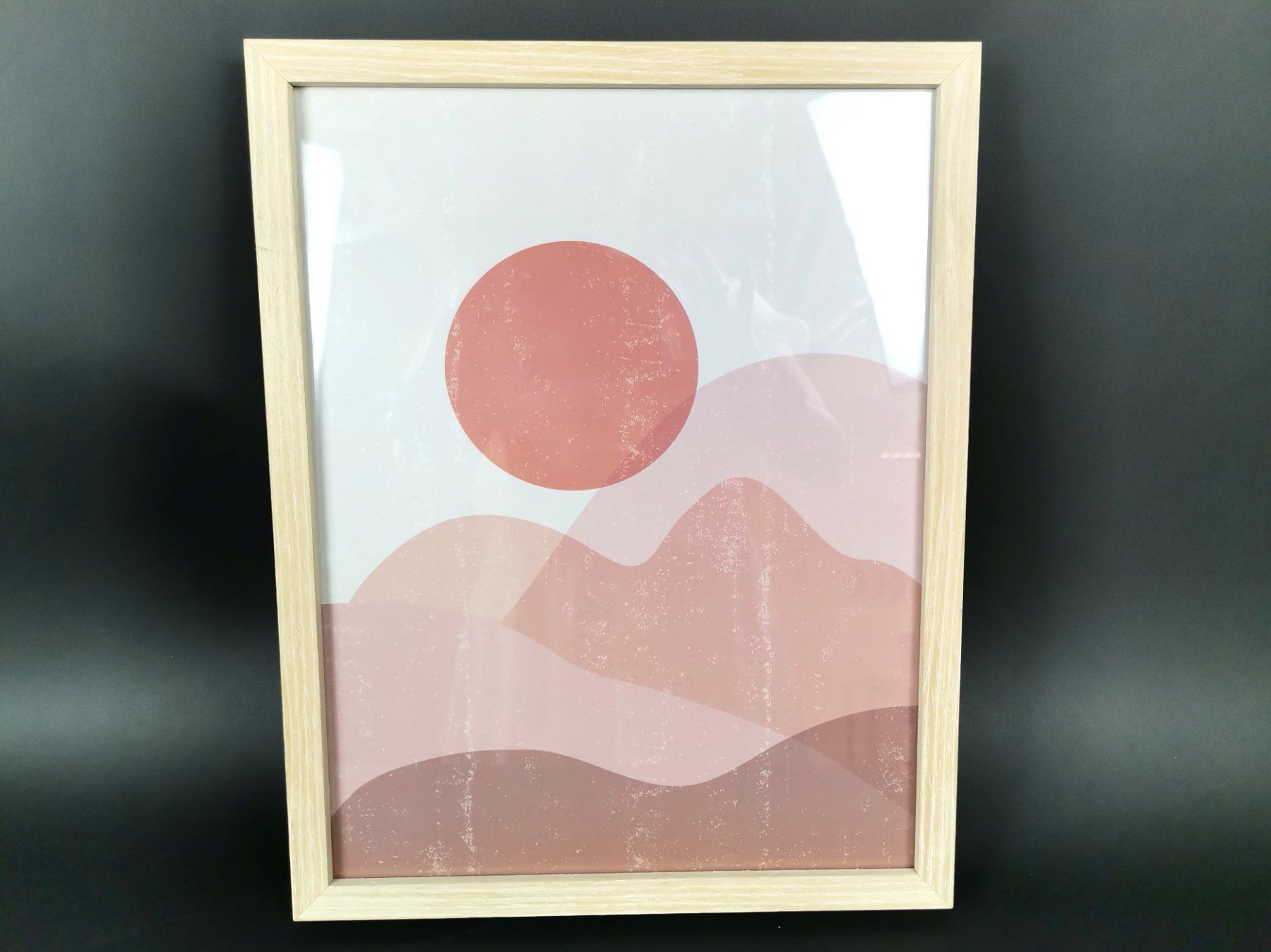 Foto & Immagini: BILD Rosa Landschaft Holzrahmen – Usato da Schaffhausen venduto da Restwert_SH