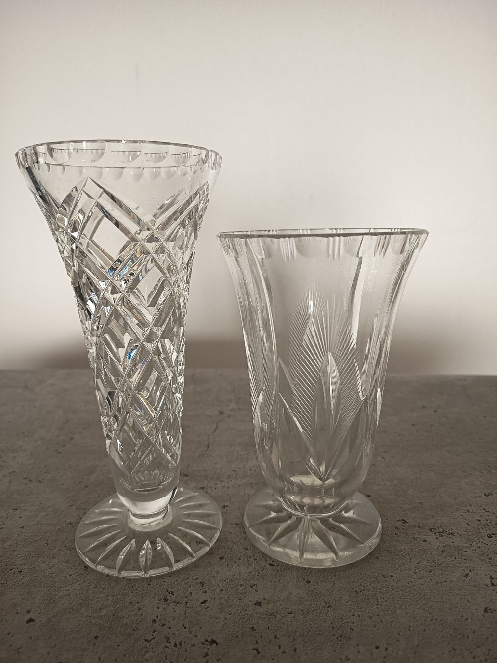 Vasi & Recipienti: Glas Vasen Geschliffen 2 Stück  – Usato da Wangen b. Olten venduto da crea_look 2