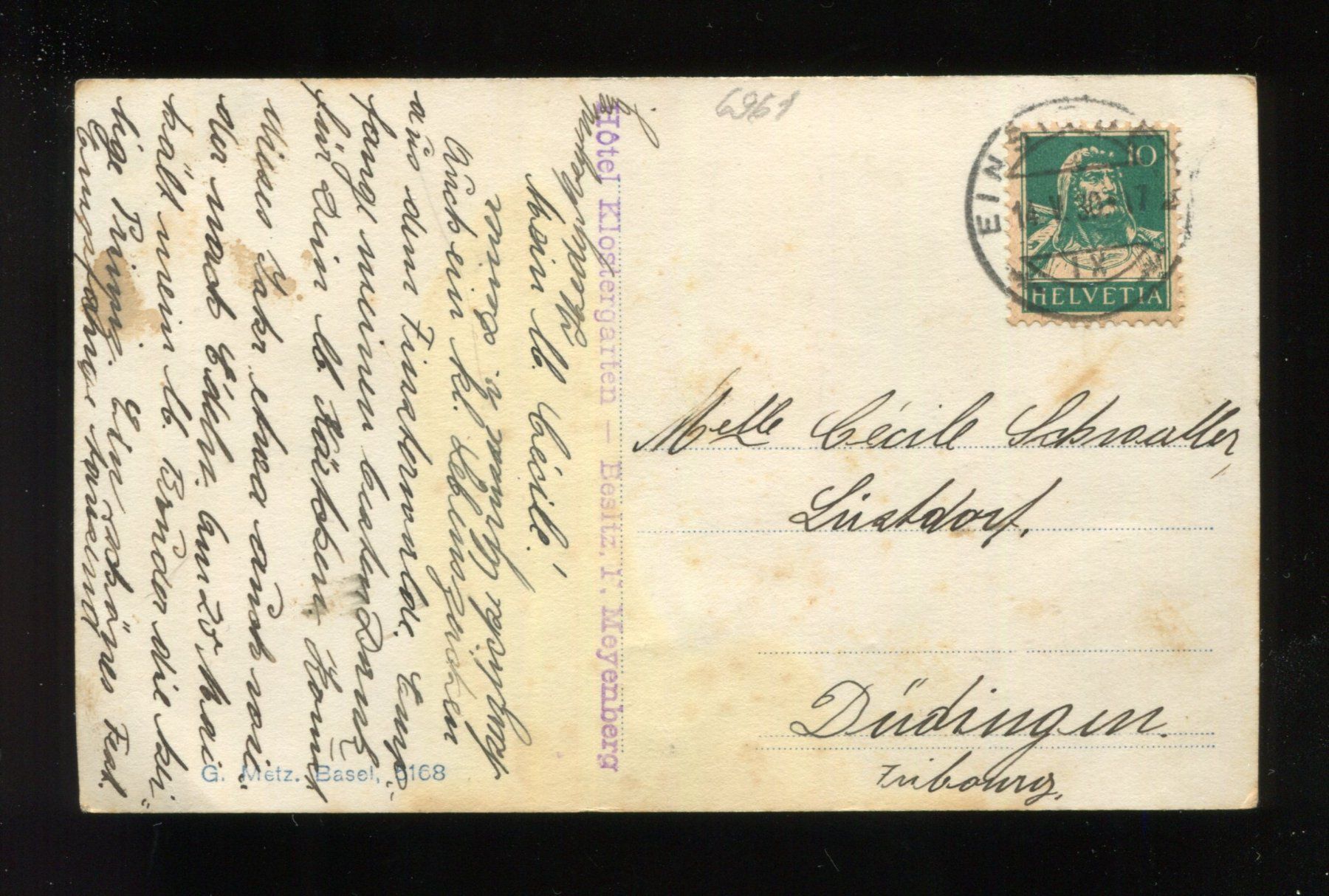 Cartoline postali: Einsiedeln, Maria End Kapelle – Usato da Aarau venduto da Elmaar41 1