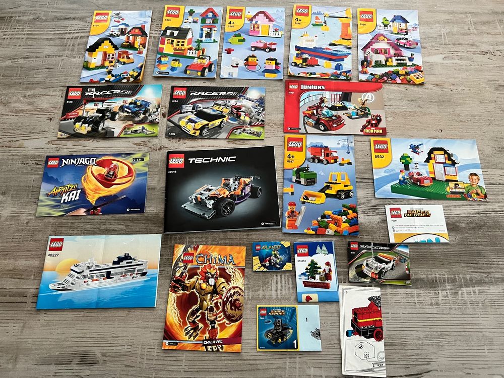 Diverse Lego Baupläne, Technic, Racers, Ninjago, Chima unsw. (Gebraucht ...