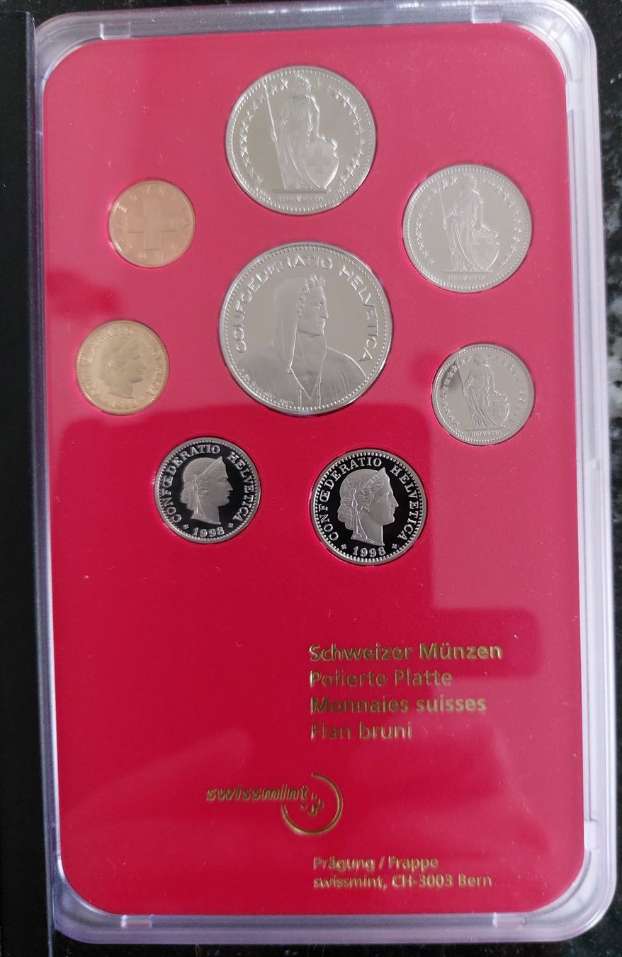 Tutti le monete: CH - Münzsatz 1998 pp – Nuovo (secondo la descrizione) da Arch venduto da moneyswiss 3