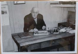 Kunstkarte / Carte d'art "Adolf Dietrich in der Malstube"