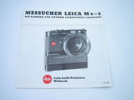 Leica M4-2 Messucher Werbeprospekt/Katalog