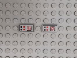 LEGO Space - Bedruckte Fliesen Computer - 3069p25 (Lot 1)