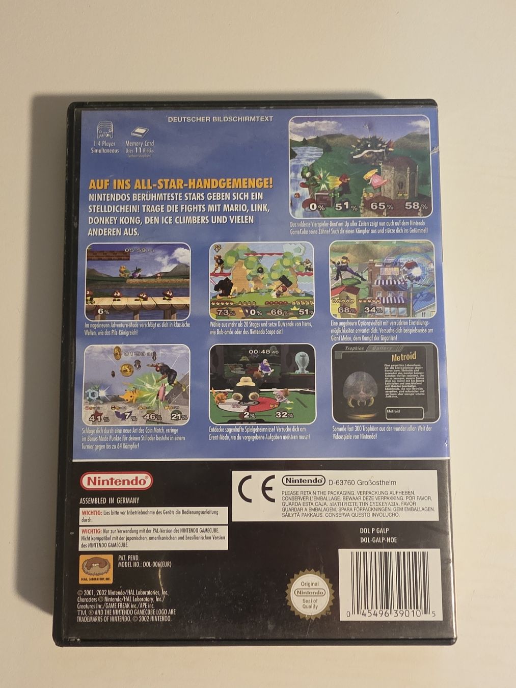 Nintendo Giochi: Super Smash Bros. Melee GameCube PAL – Usato da Tafers venduto da whereyogamesat 1