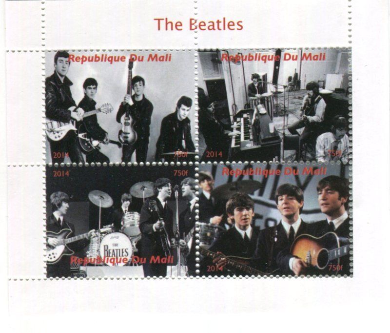 Tutti i francobolli: Block "The Beatles". Mali. – Nuovo e nell'imballaggio originale da Basel venduto da Butsch5