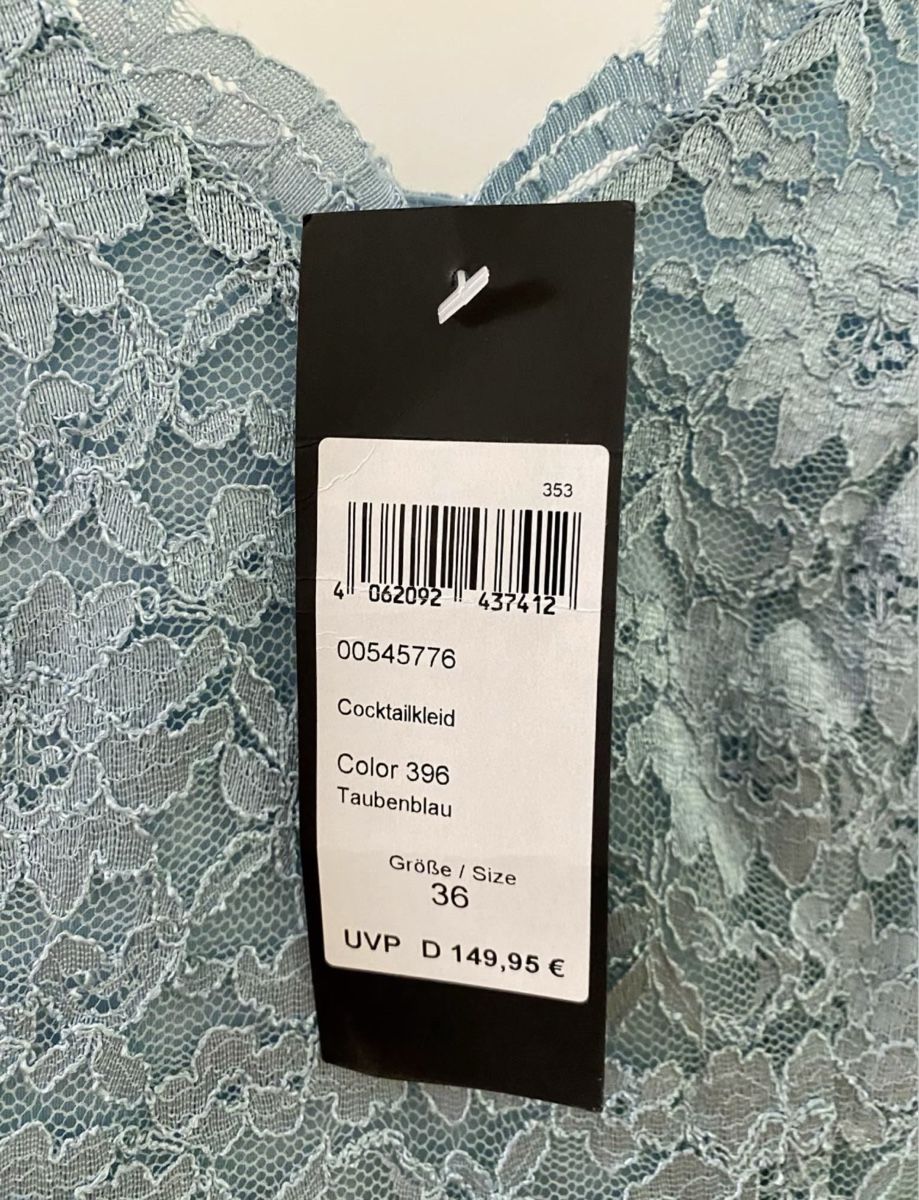 Vestiti: Blaues Cocktailkleid Gr. 36 – Nuovo e nell'imballaggio originale da Zürich venduto da astolo 5