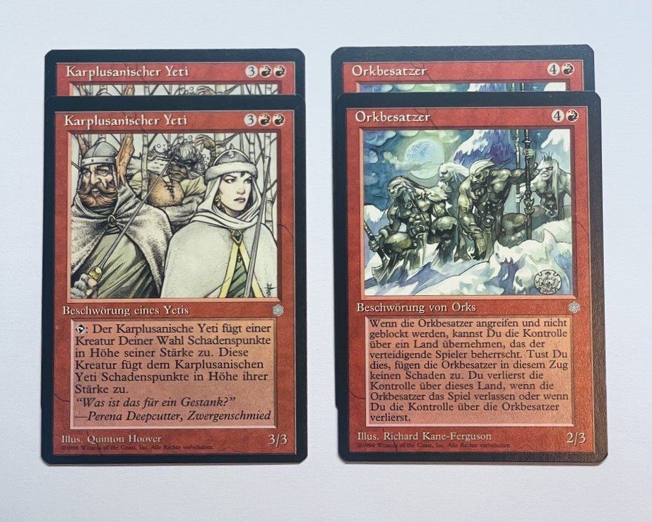 Magic The Gathering Carte collezionabili: Magic The Gathering Rare Sammlung Eiszeit Rot 25 Stück – Usato da Duggingen venduto da nad_6yzh 5