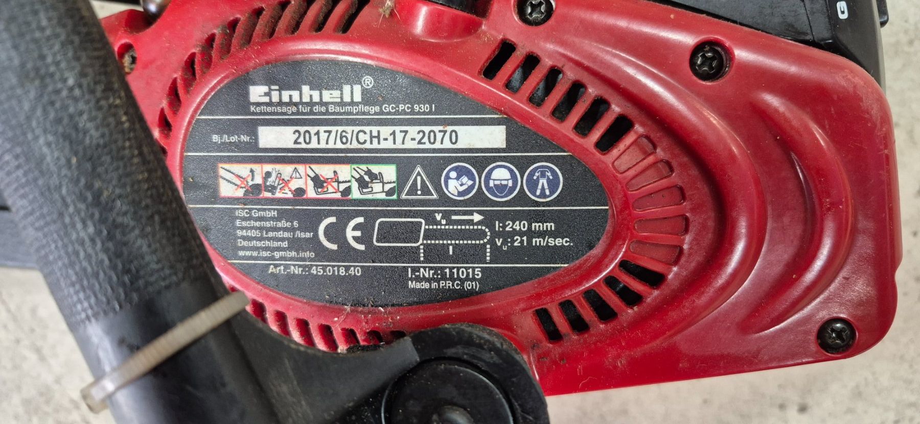 Einhell Sägen: Motorsäge Einhell – Gebraucht aus Egg SZ von Bko1 1
