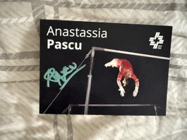 Autogrammkarte Anastassia Pascu Unterschrieben Kunstturnen S