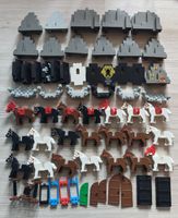 Lego Burgteile mit Pferden usw.