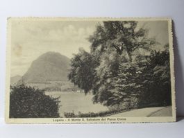 Lugano - II Monte S. Salvatore dal Parco Civio 1914