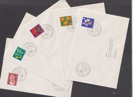5 Pro Juventute FDC 1959 / Kat. SBK 2019 Fr: 25.00