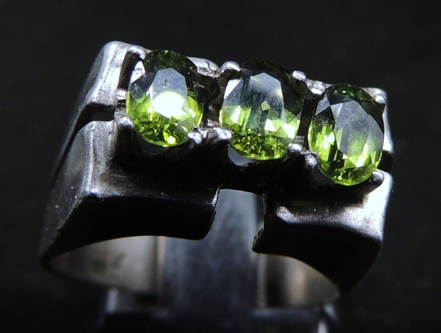 Anelli: Chrysoberyll Silber 925 Fingerring – Usato da Waldenburg venduto da schaller707 1