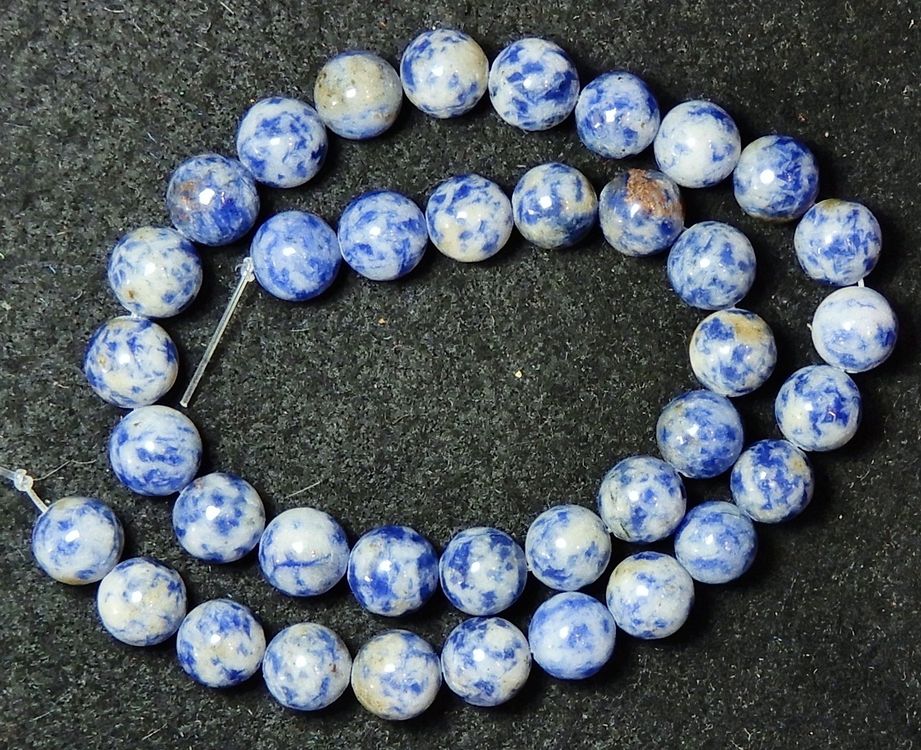 1 Strang echte Sodalit Perlen 10 mm (Neu (gemäss Beschreibung)) in ...
