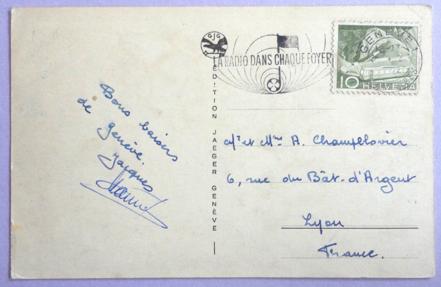 Cartoline postali: Genève - Cathédrale de St-Pierre – Usato da Fétigny venduto da Billy2miny 1