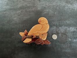 Boîte Secrète Oiseau en Bois