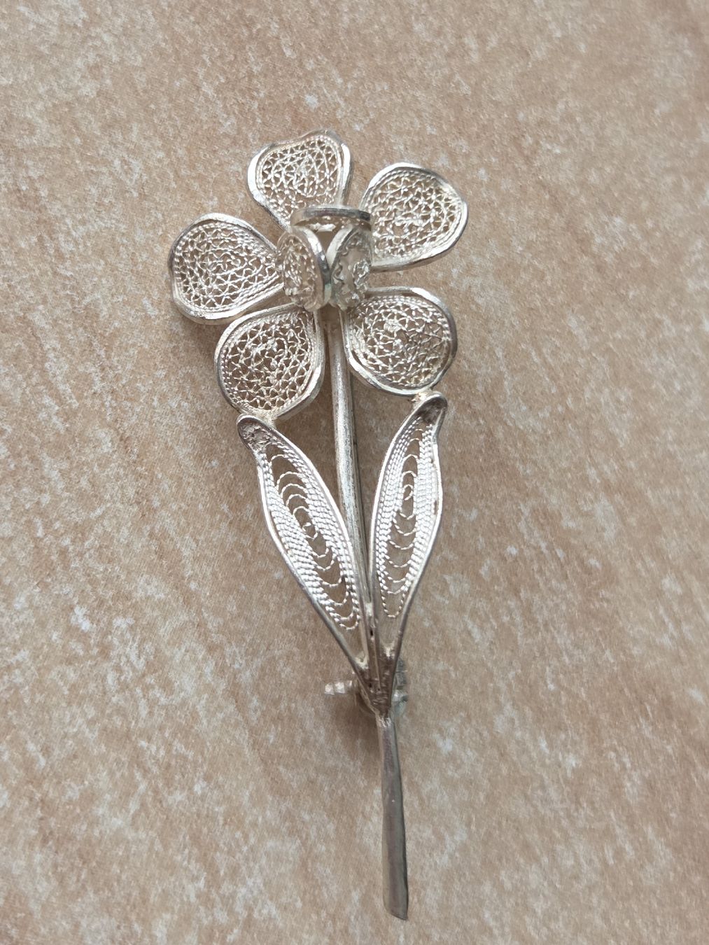 Spille & Fermagli: Vintage 800er Silber Brosche Blume – Usato da Winterthur venduto da katzen07 1