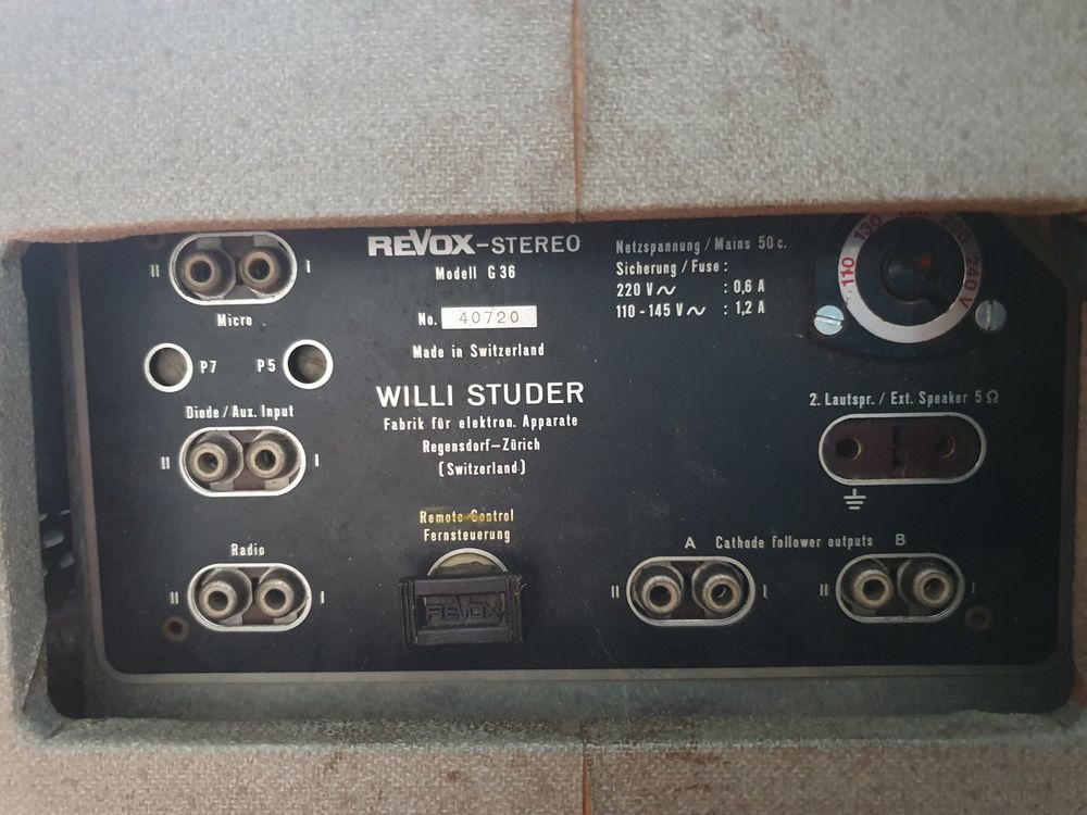 Tonbandgerät Revox G36 Stereo Koffergerät Röhrenverstärker Kaufen auf