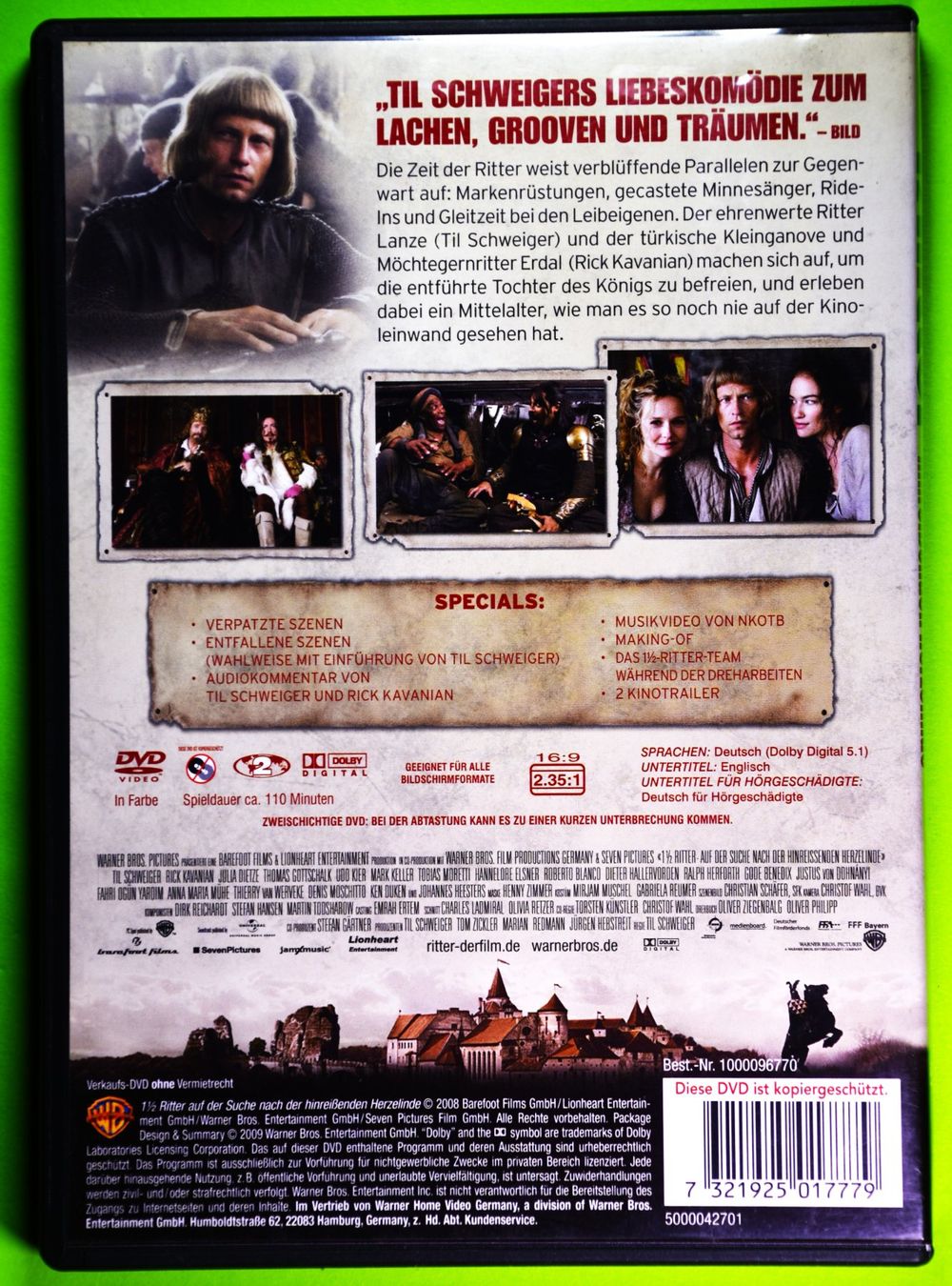 Tutti i DVDs: 1 1/2 RITTER / TIL SCHWEIGER / THOMAS GOTTSCHALT – Nuovo (secondo la descrizione) da Luzern venduto da piro12 1