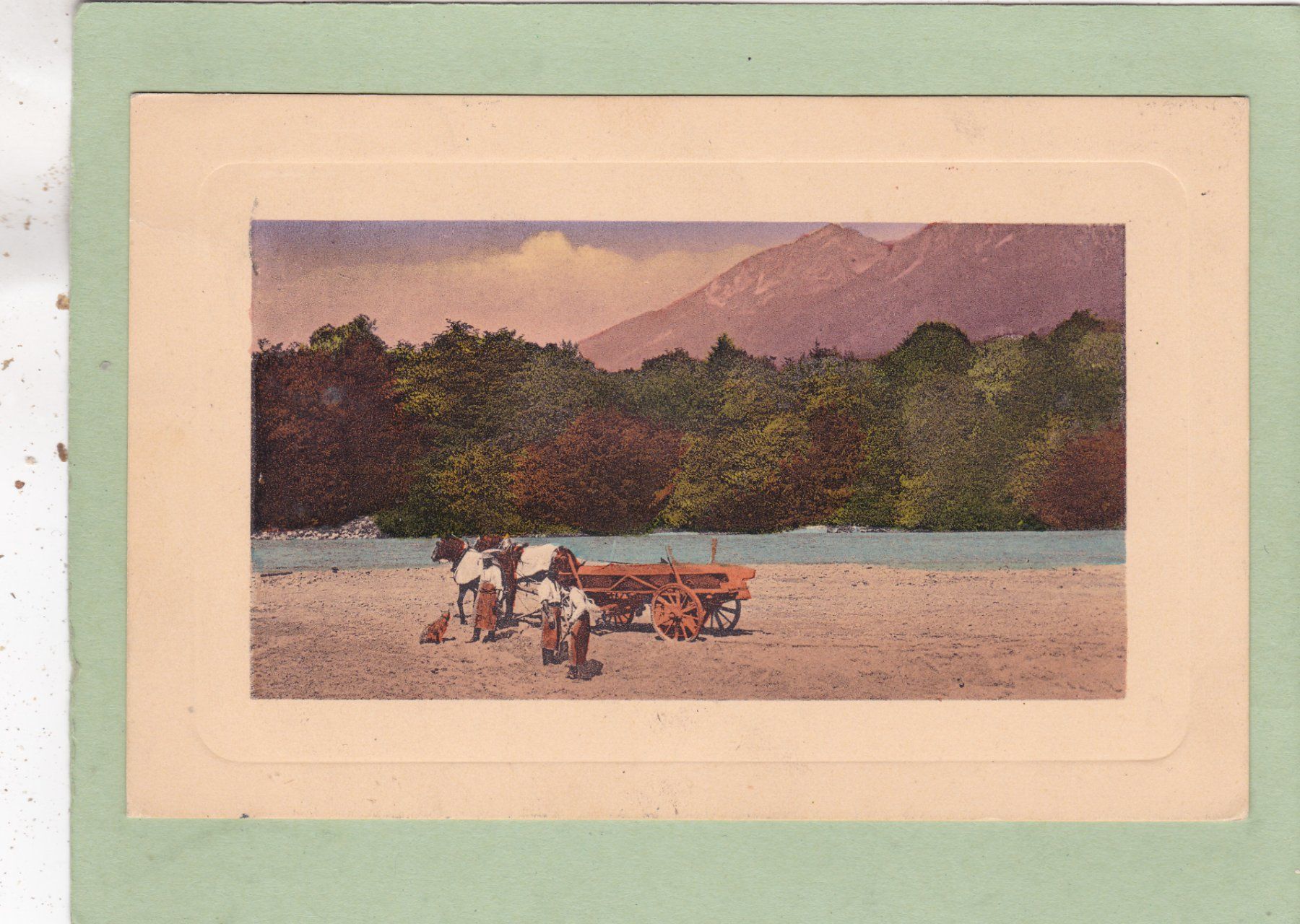 Cartoline postali: Kitsch Landschaft 1914 – Usato da Herisau venduto da Lisegrat2008