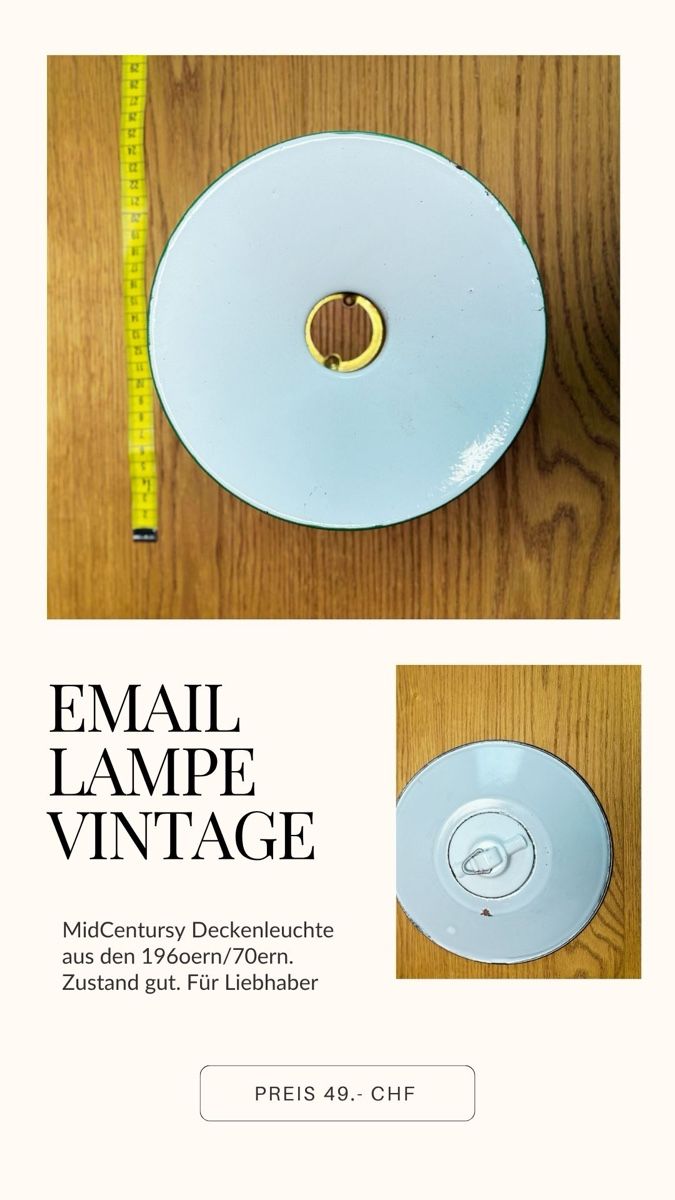 Lustres & lampes de plafonds: 2 Email Lampenschirme  – D'occasion à Castrisch par naj_9xbf 1