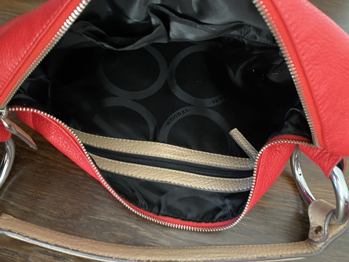 Borse da donna: Sac en cuir rouge, Sequoia – Usato da Versoix venduto da coul-raoul 1